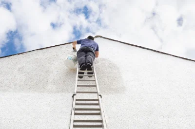 Peinture extérieure à la Haye-Malherbe — façades et ravalement